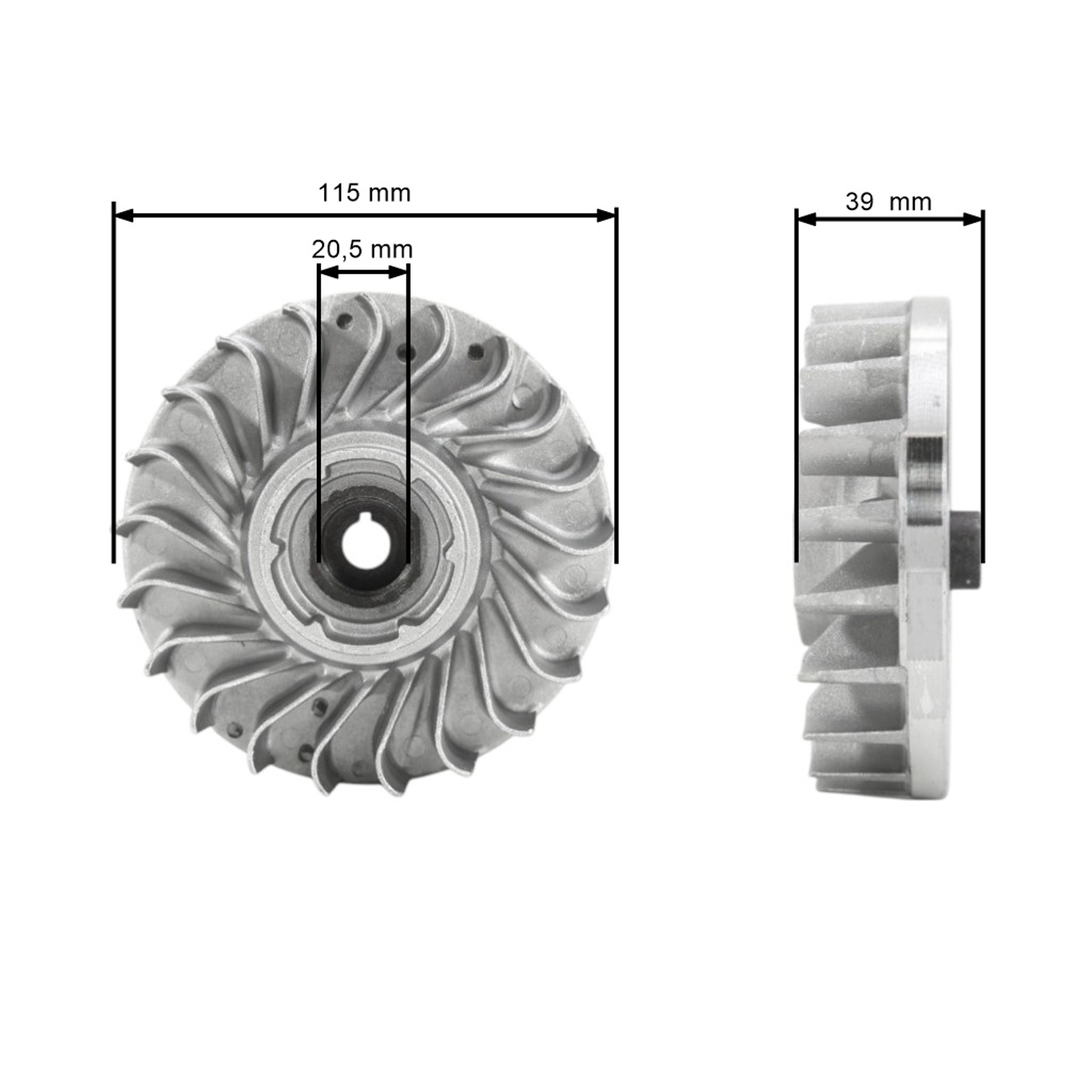 Ventilátor pro motorové pily Stihl 046 MS460 MS461 (OEM 11284001211)
