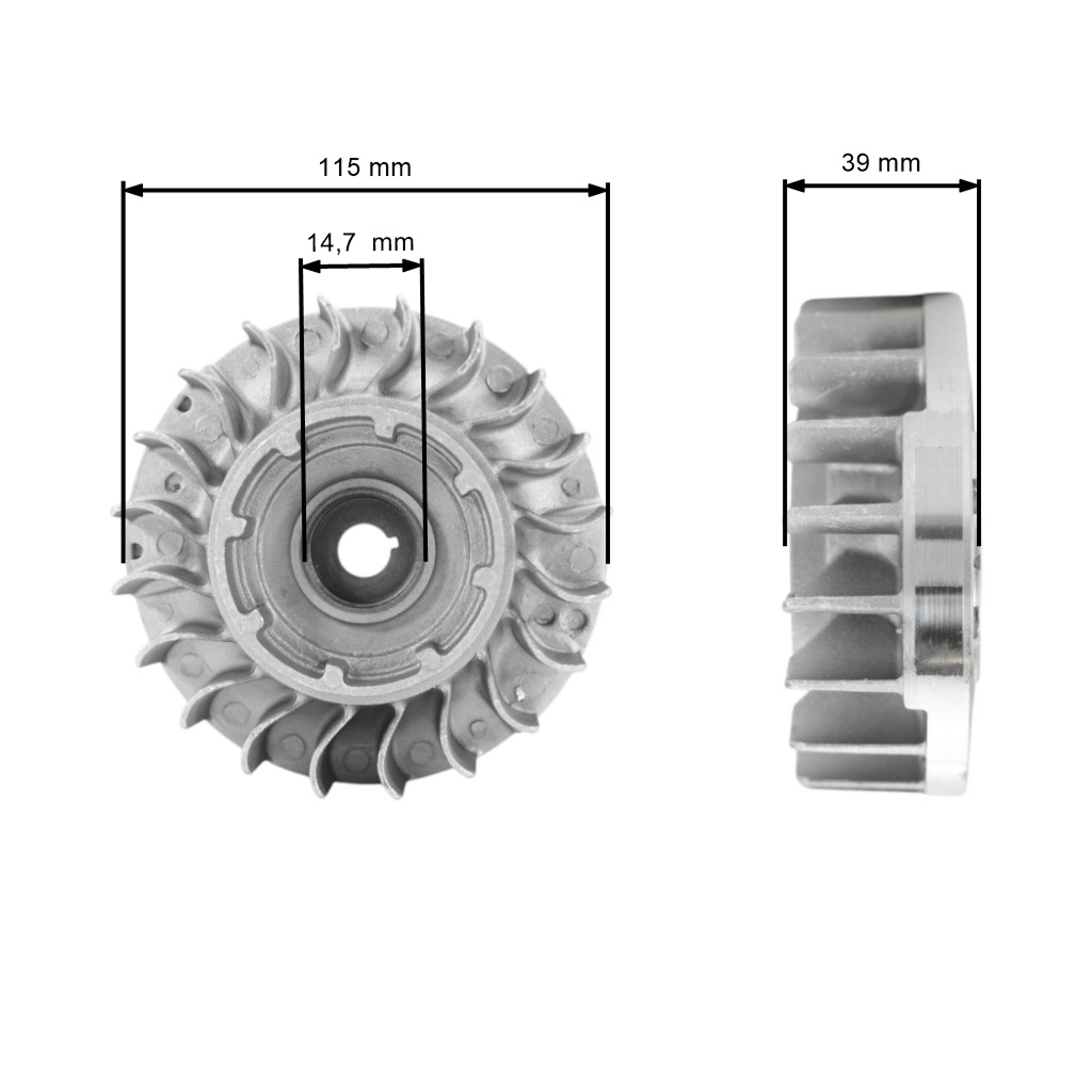 Ventilátor pro motorové pily Stihl 066 MS650 MS660 (OEM 11224001217)