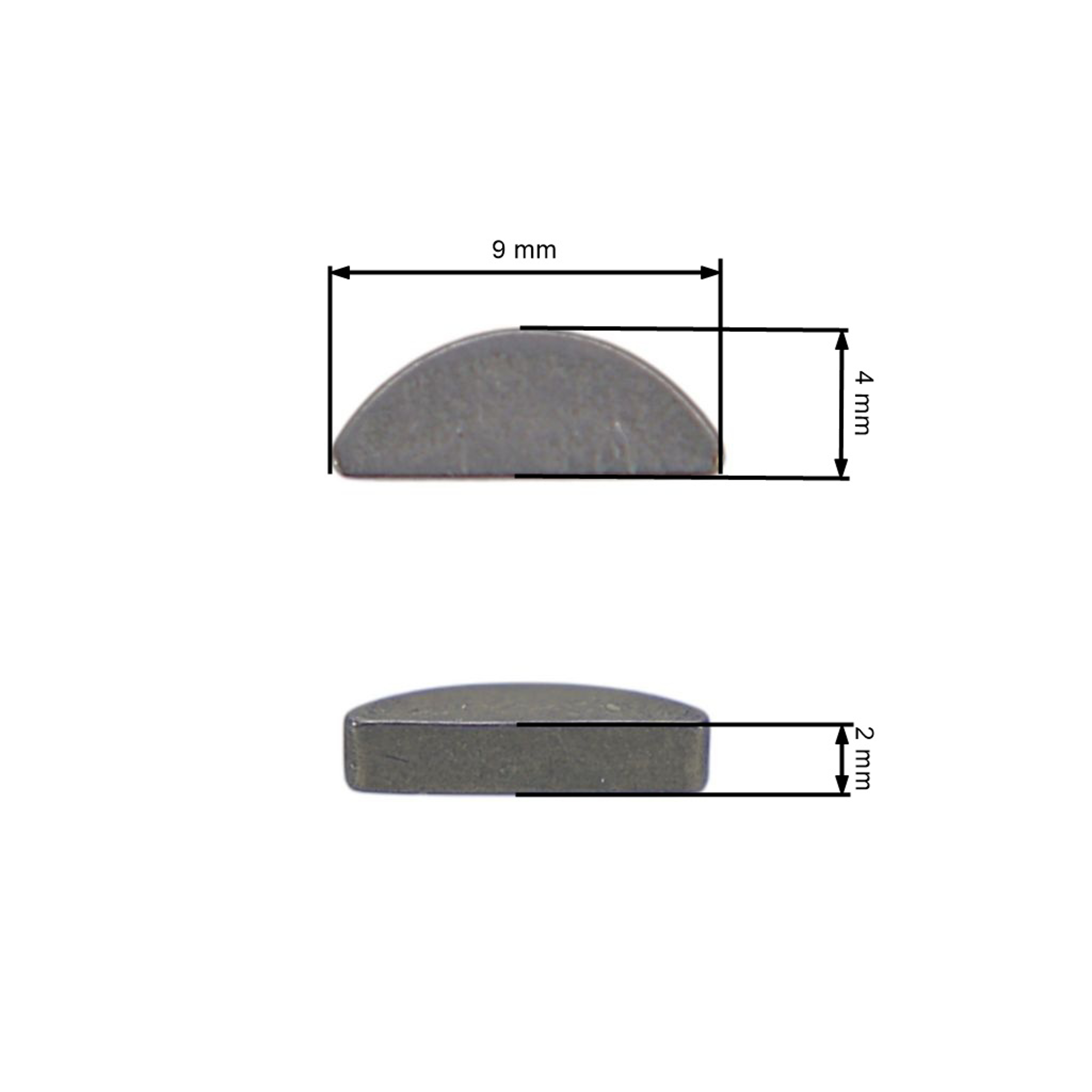 Klínek ventilátoru 2 mm x 3,7 mm pro motorové a rozbrušovací pily Stihl 026 028 036 048 MS200 MS260 MS660 FS160 BR340 TS800 FS420 SR400 (OEM 11200368500)