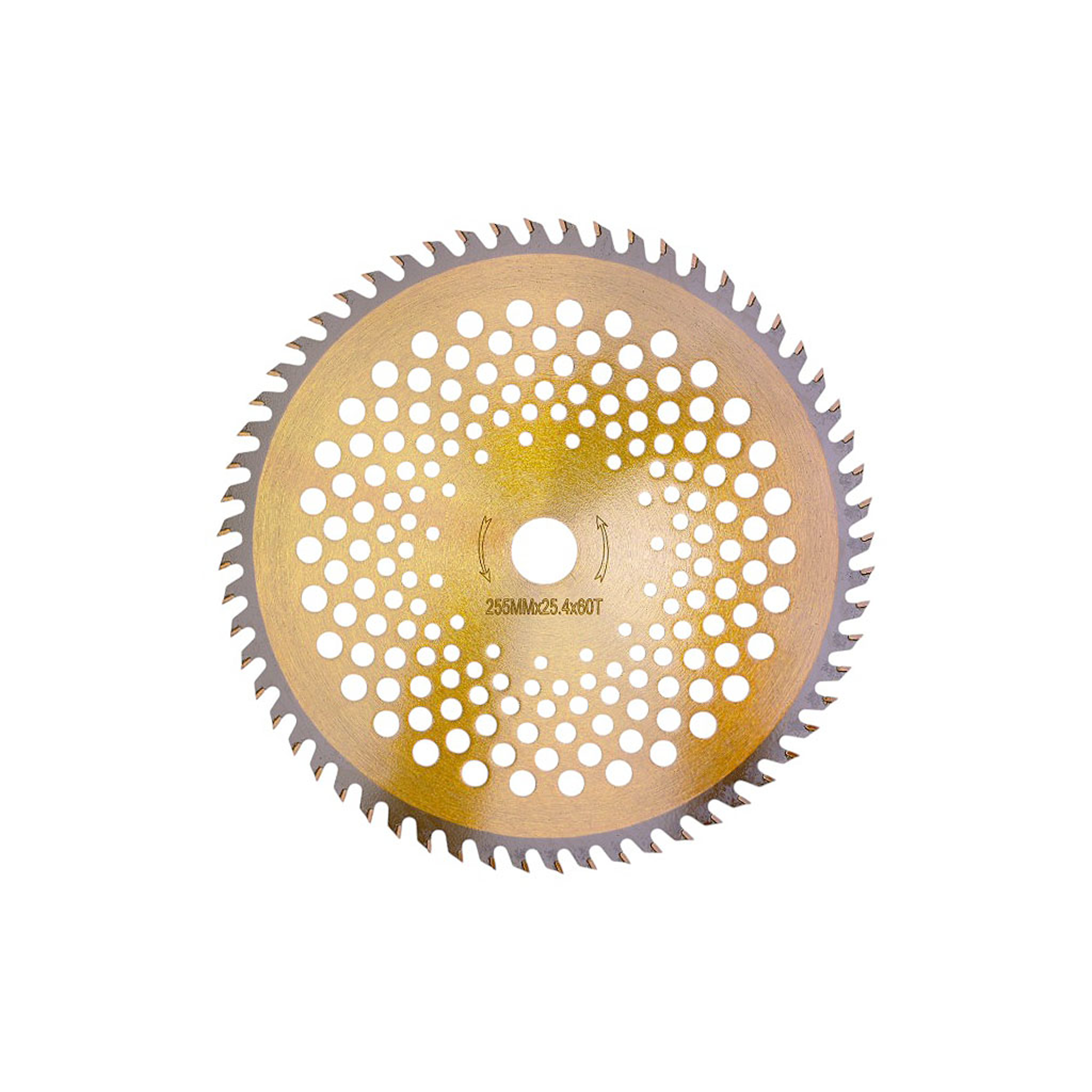 Karbidový nůž 60 zubý rozměr 255 mm x 25,4 mm pro křovinořezy