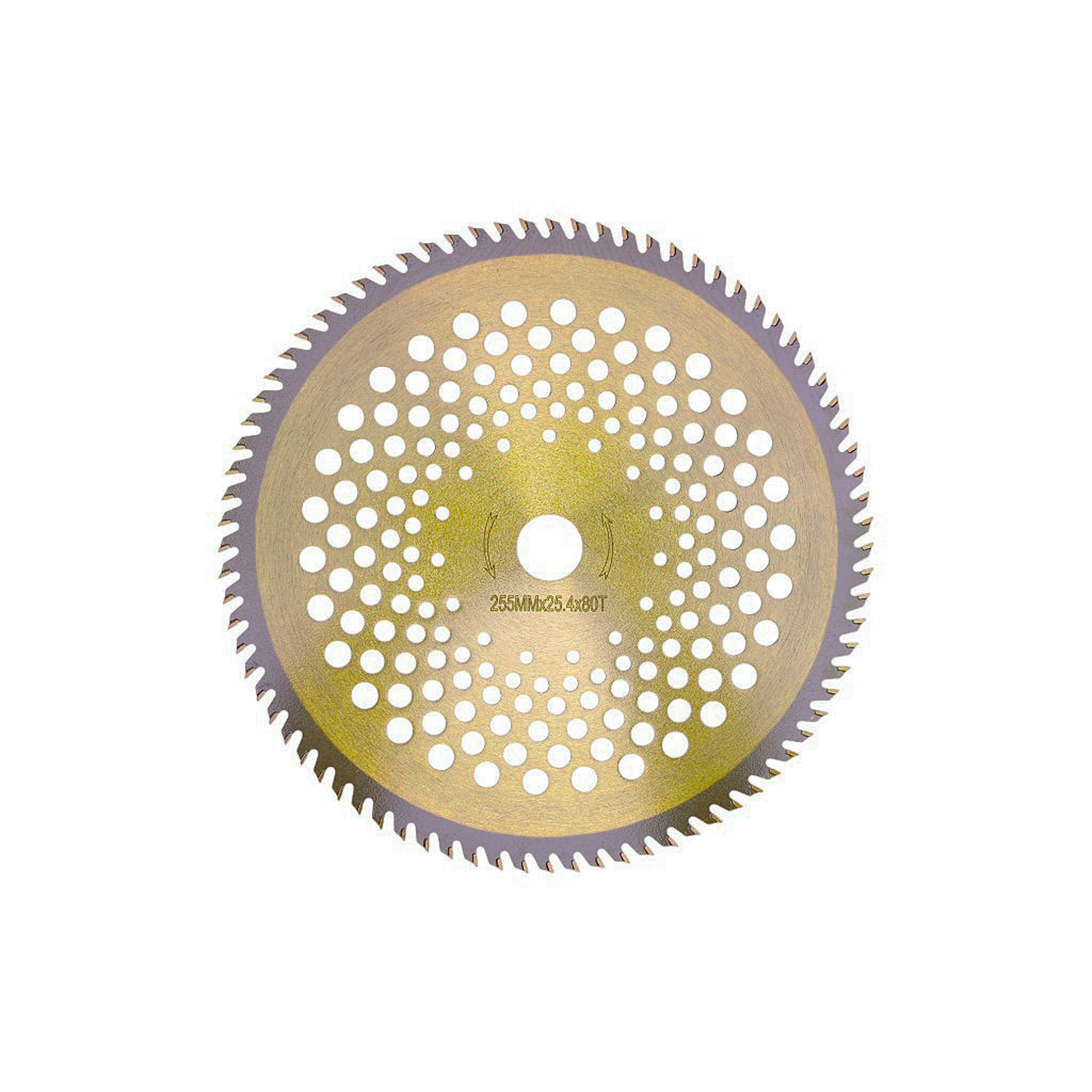 Karbidový nůž pro křovinořezy 80 zubý rozměr 255 mm x 25,4 mm