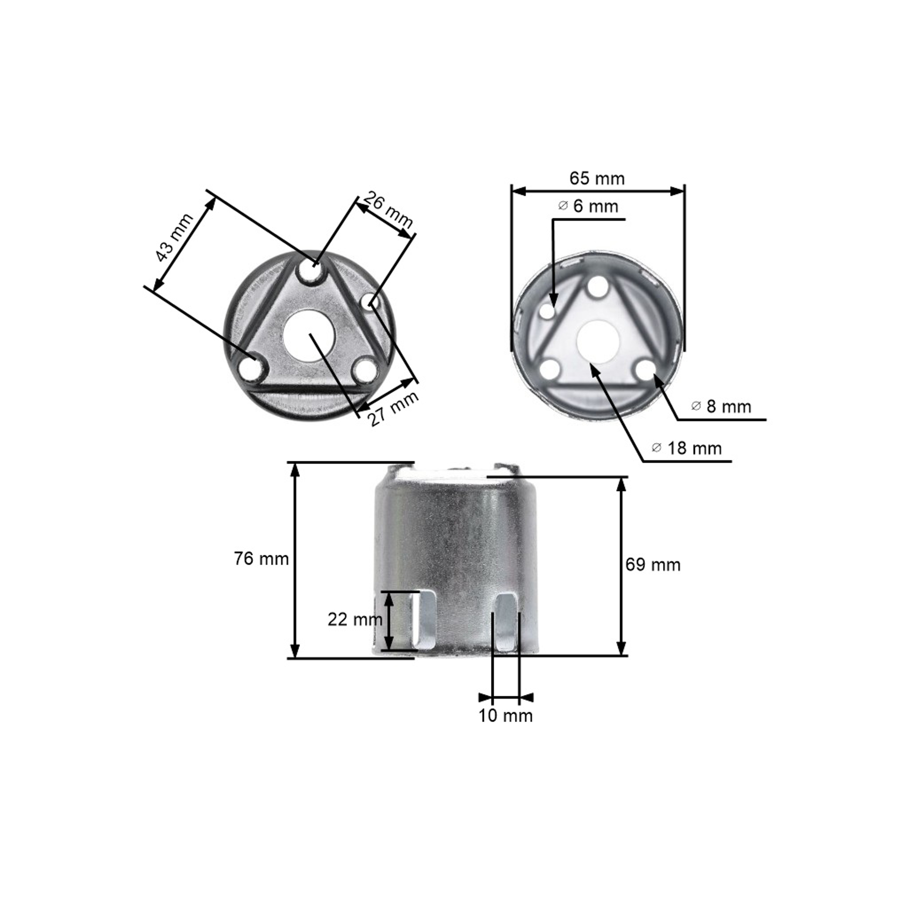 Miska startéru pro motory Honda GX340 GX390 výkon 11,0 PS - 13,0 PS (OEM 28451ZE3W01 28450-ZE3-W11 28451-ZE3-W01)