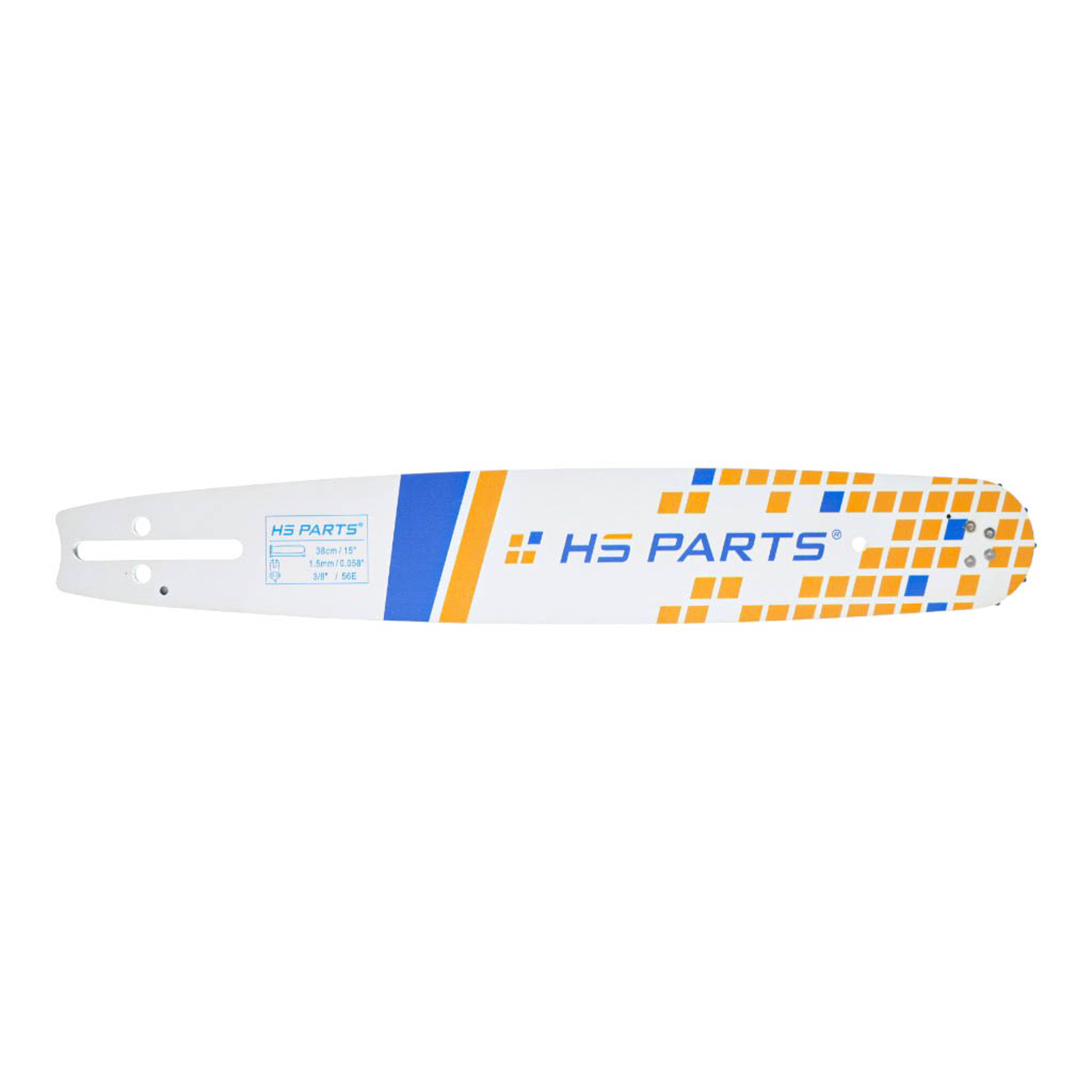 HS PARTS vodící lišta 15" (38 cm) 3/8" .058" (1,5 mm) pro Husqvarna 246 254 262 345 357 455 460 555 560 Jonsered 2054 CS2260 Dolmar 111 112 115 PS540 Solo 613 614 650 Oleomac 162 956 962
