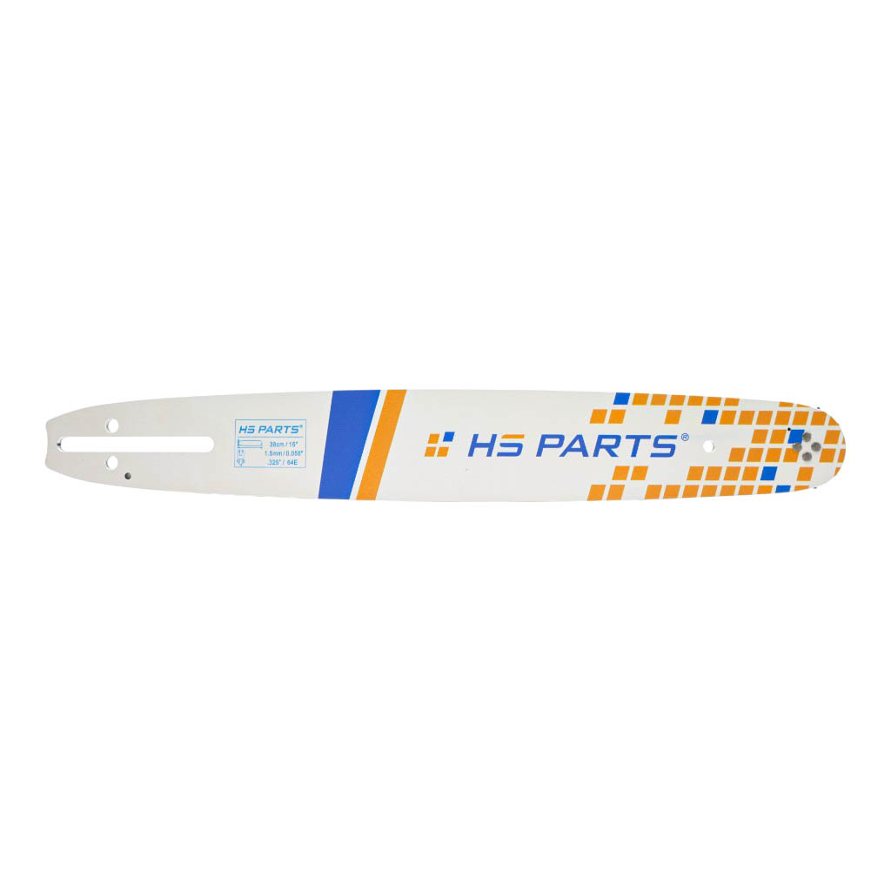 HS PARTS vodící lišta 15" (38 cm) .325" .058" (1,5 mm) pro Husqvarna 36 45 55 136 154 254 257 262 345 346 357 435 445 460 Jonsered 2054 2152 2155 CS2149W Dolmar 109 111 112 116 Oleomac 938 946 947 952 962 Solo 639 651 665