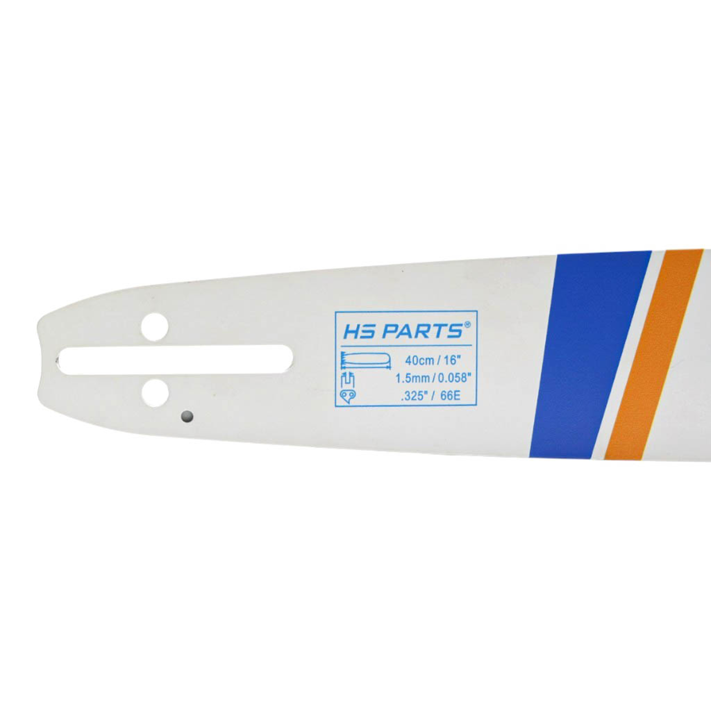 HS PARTS vodící lišta 16" (40 cm) .325" .058" (1,5 mm) pro Husqvarna 36 45 55 136 154 254 257 262 345 346 357 435 445 460 Jonsered 2054 2152 2155 CS2149W Dolmar 109 111 112 116 Oleomac 938 946 947 952 962 Solo 639 651 665