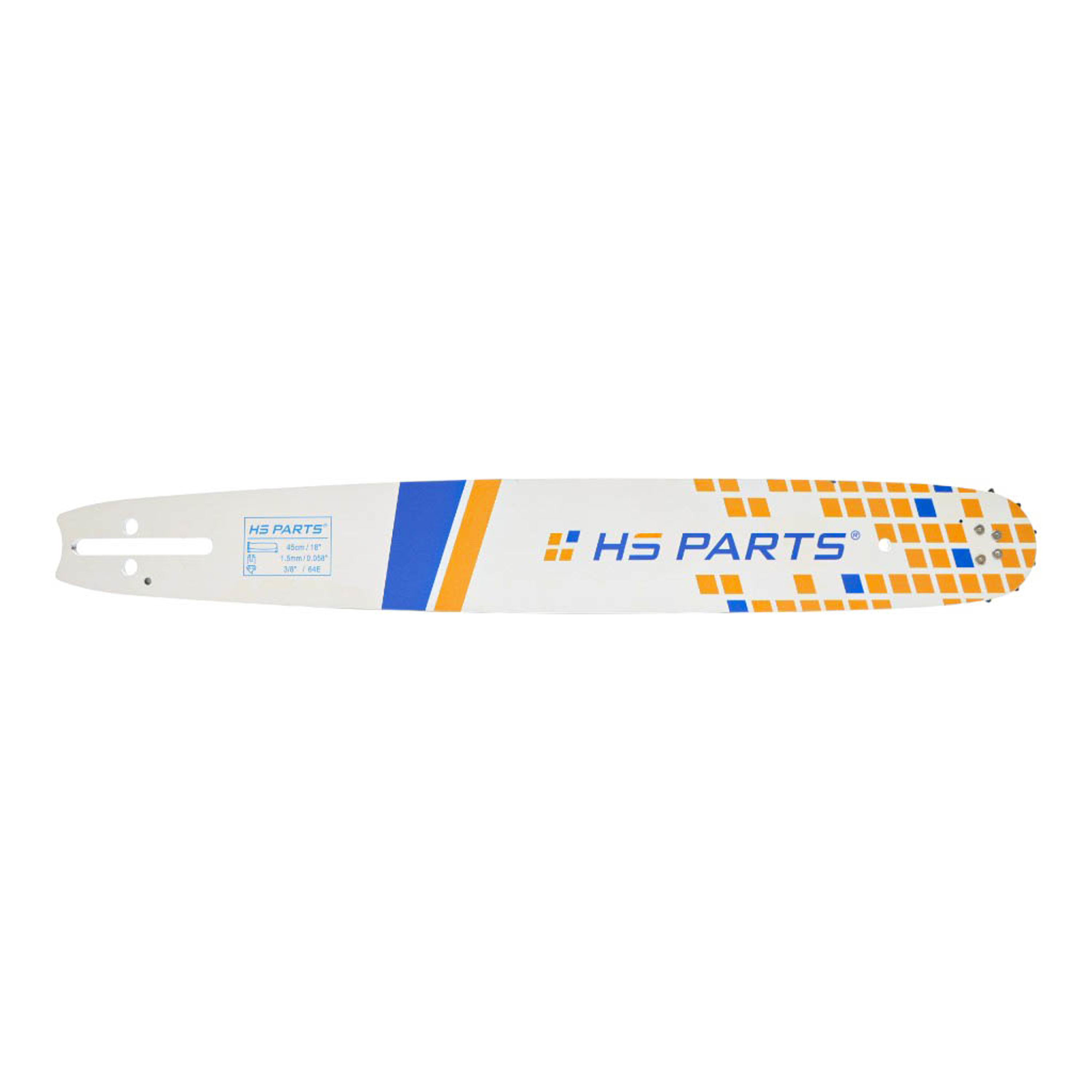 HS PARTS vodící lišta 18" (45 cm) 3/8" .050" (1,3 mm) pro Husqvarna 246 254 262 345 357 455 460 555 560 Jonsered 2054 CS2260 Dolmar 111 112 115 PS540 Solo 613 614 650 Oleomac 162 956 962