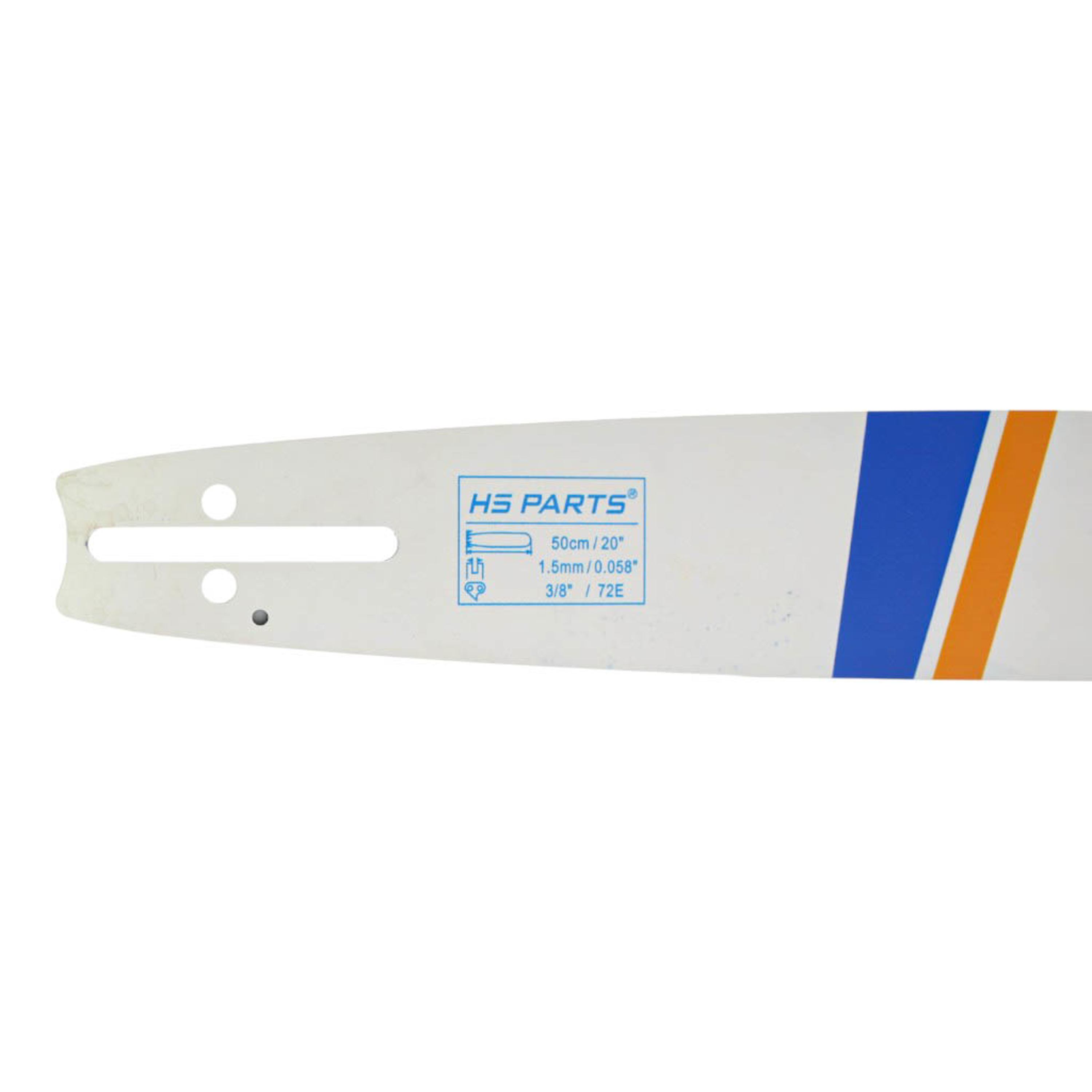 HS PARTS vodící lišta 20" (50 cm) 3/8" .058" (1,5 mm) pro Husqvarna 246 254 262 345 357 455 460 555 560 Jonsered 2054 CS2260 Dolmar 111 112 115 PS540 Solo 613 614 650 Oleomac 162 956 962