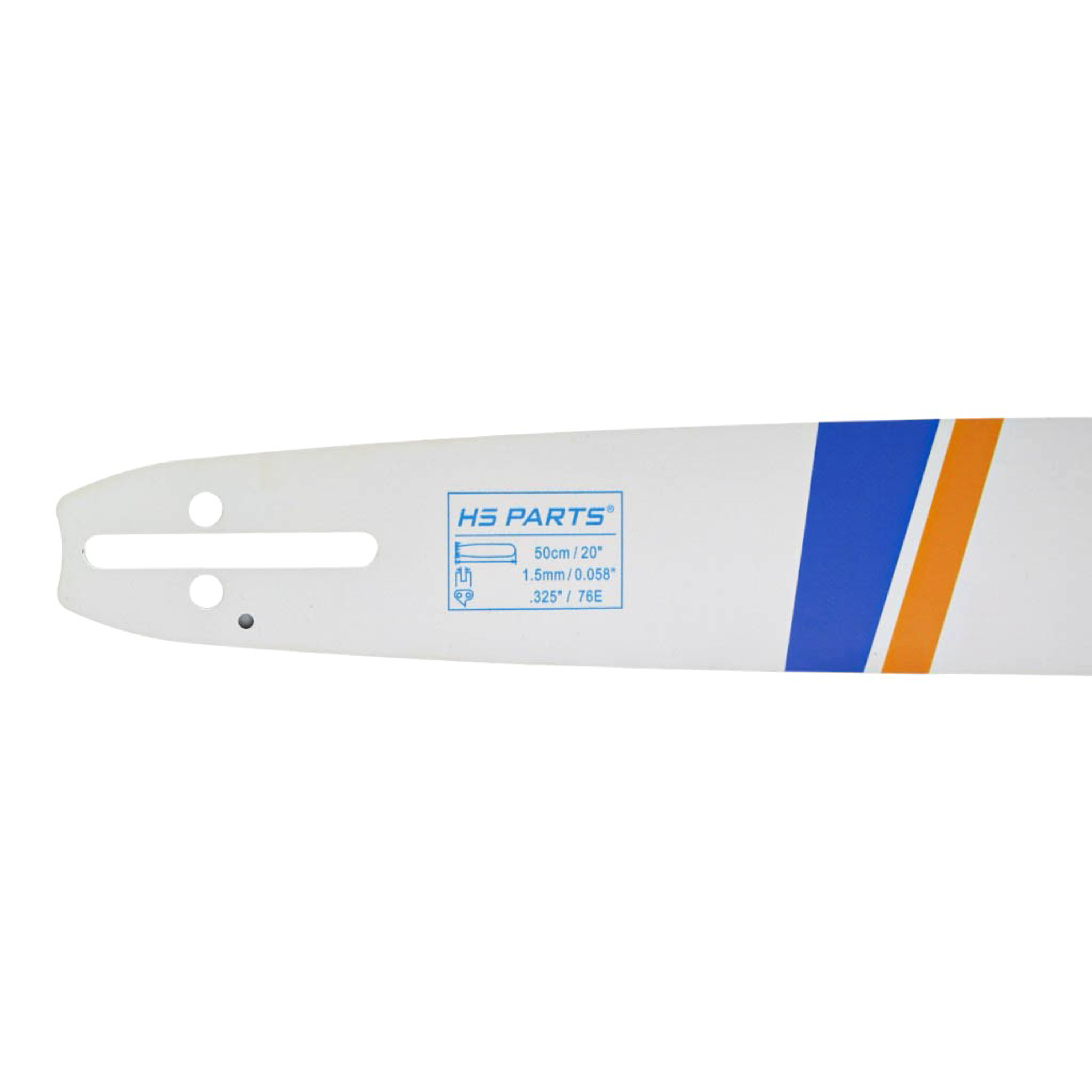 HS PARTS vodící lišta 20" (50 cm) .325" .058" (1,5 mm) pro Husqvarna 36 45 55 136 154 254 257 262 345 346 357 435 445 460 Jonsered 2054 2152 2155 CS2149W Dolmar 109 111 112 116 Oleomac 938 946 947 952 962 Solo 639 651 665