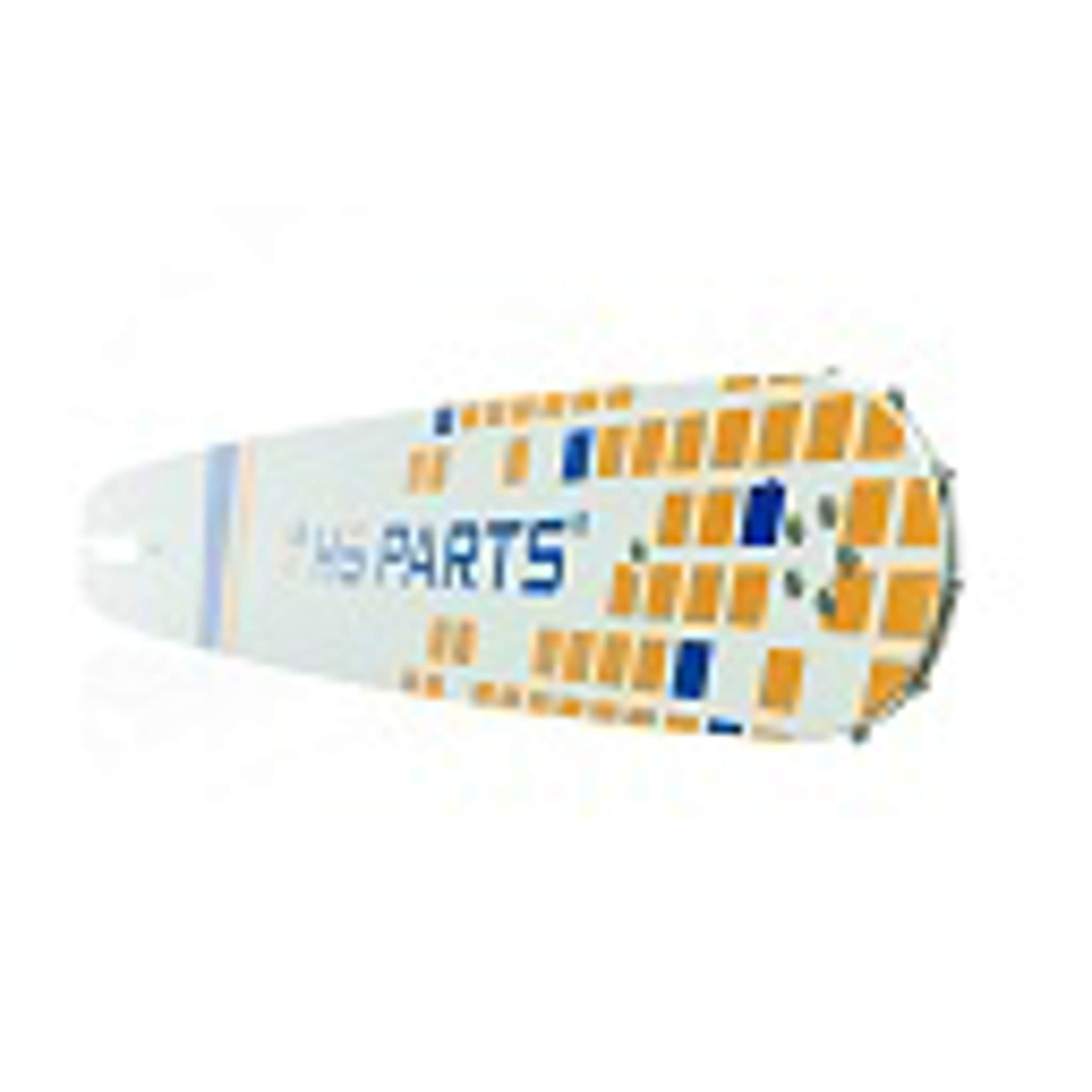 HS PARTS vodící lišta 18" (45 cm) 3/8" .058" (1,5 mm) + 2 x řetěz na podélné řezání 68 článků pro Husqvarna 61 66 266 268 272 365 372XP 385 585 Solo 665 670 681 Jonsered 2077 2171 Dolmar PS6400 Shindaiwa 285 577 Makita DCS6400 DCS7301
