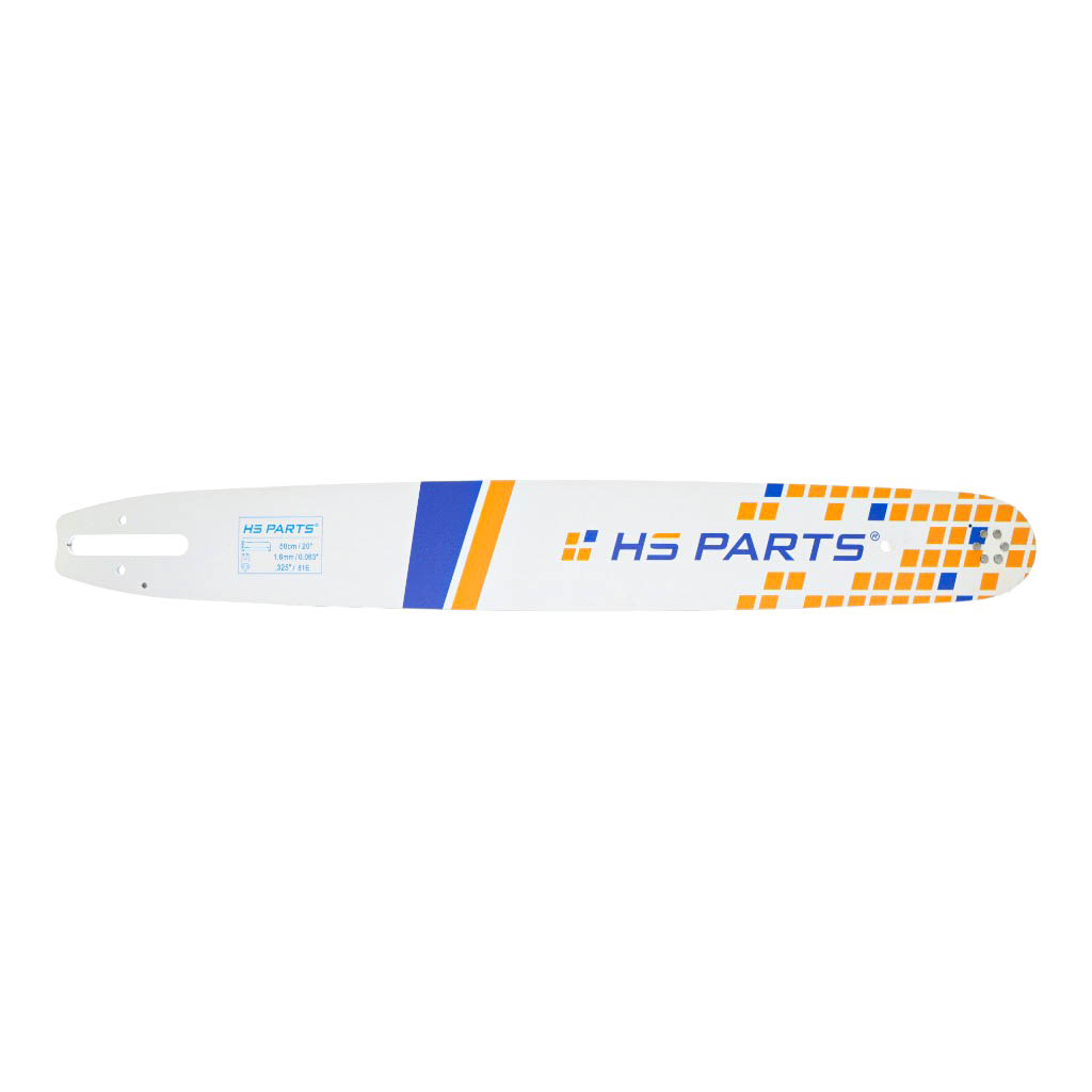 HS PARTS vodící lišta 20" (50 cm) .325" .063" (1,6 mm) pro Stihl 024 026 028 029 030 031 032 039 MS240 MS260 MS261 MS270 MS271 MS280 MS290 MS291 MS310 MS390