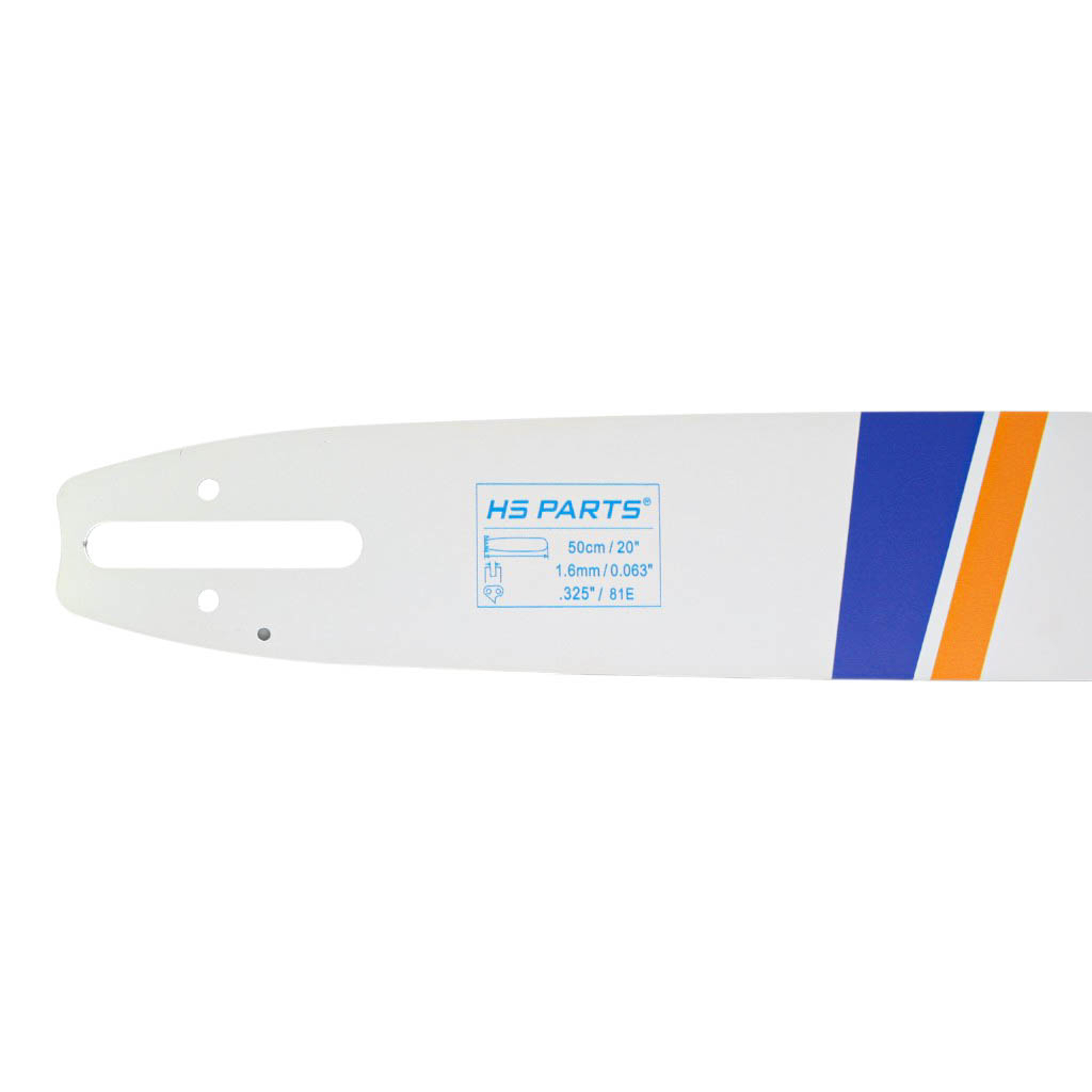 HS PARTS vodící lišta 20" (50 cm) .325" .063" (1,6 mm) pro Stihl 024 026 028 029 030 031 032 039 MS240 MS260 MS261 MS270 MS271 MS280 MS290 MS291 MS310 MS390