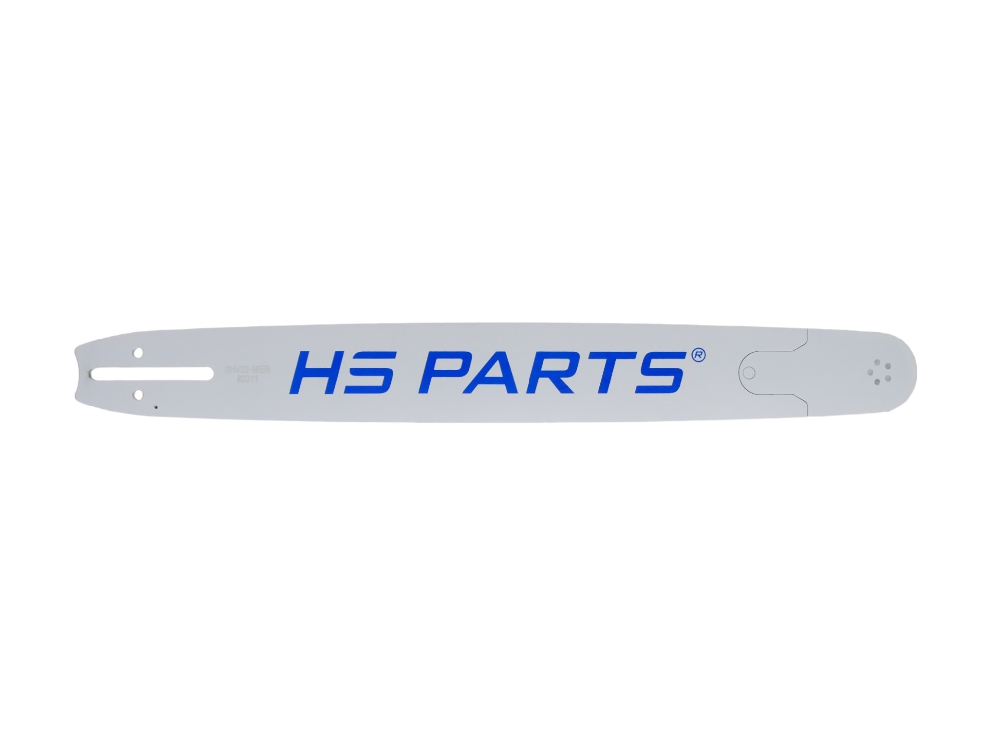 HS PARTS profesionální vodící lišta 22" (55 cm) 3/8" .058" (1,5 mm) 76 článků pro Husqvarna 61 66 266 268 272 365 372XP 281 298 380 385 585 Solo 665 670 681 Jonsered 2077 2171 Dolmar PS6400 PS7900 Shindaiwa 285 300 550 Echo CS3500