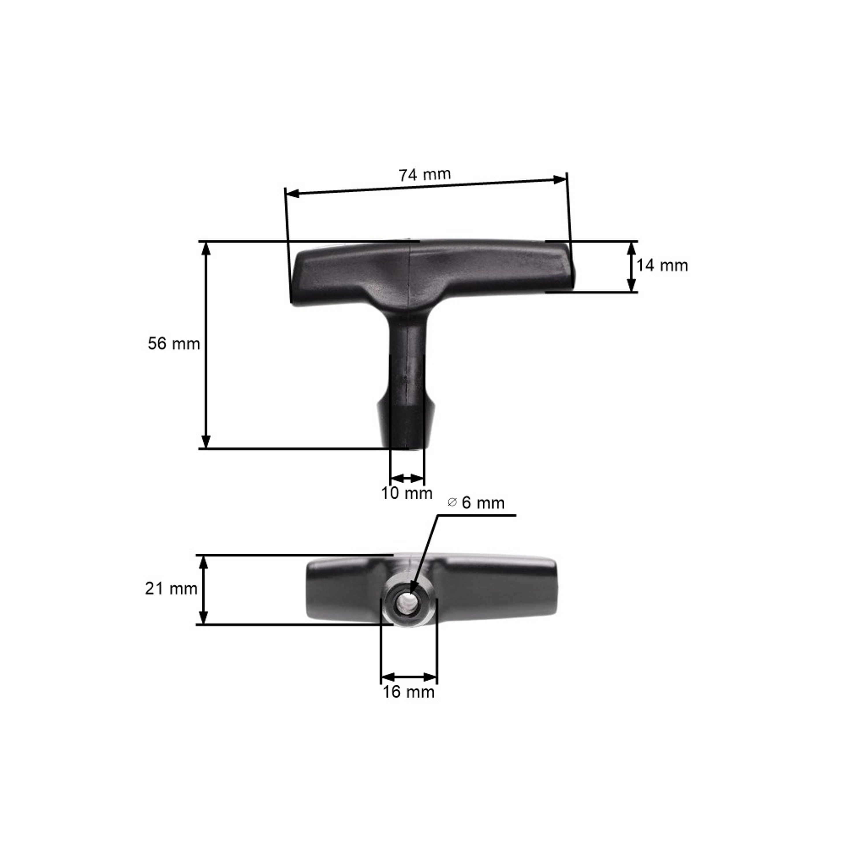 HS PARTS rukojeť startéru pro motorové pily Stihl 017 018 024 028 MS170 MS171 MS180 MS230 MS240 MS360 MS361 MS380 MS440 MS660 (OEM 11211953400)