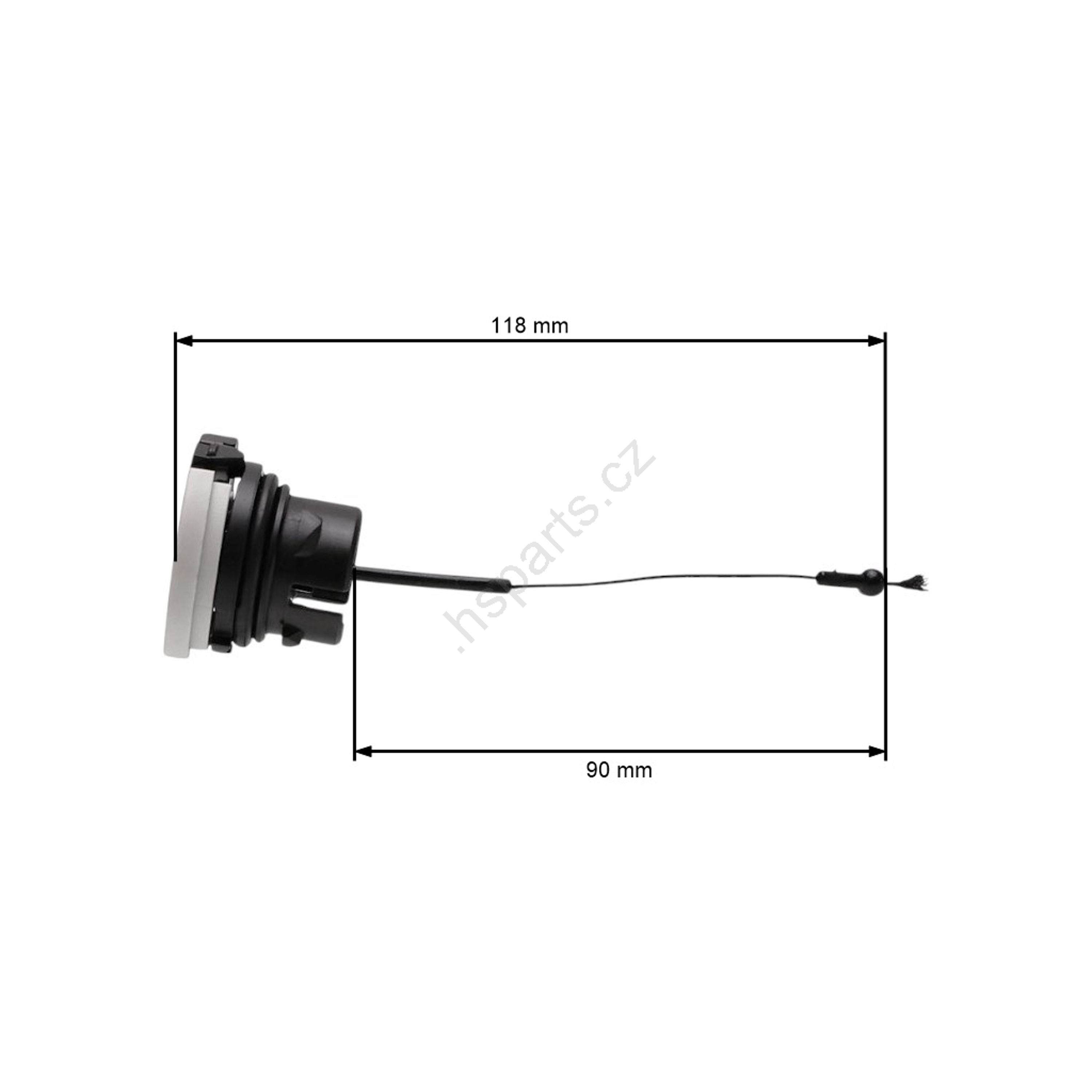 HS PARTS víčko nádrže malé pro motorové pily Stihl MS171 MS181 MS192C MS200T MS210 MS230 MS231 MS241 MS250 MS260 MS261 MS340 MS360 HT130 HT250 (OEM 00003500537)