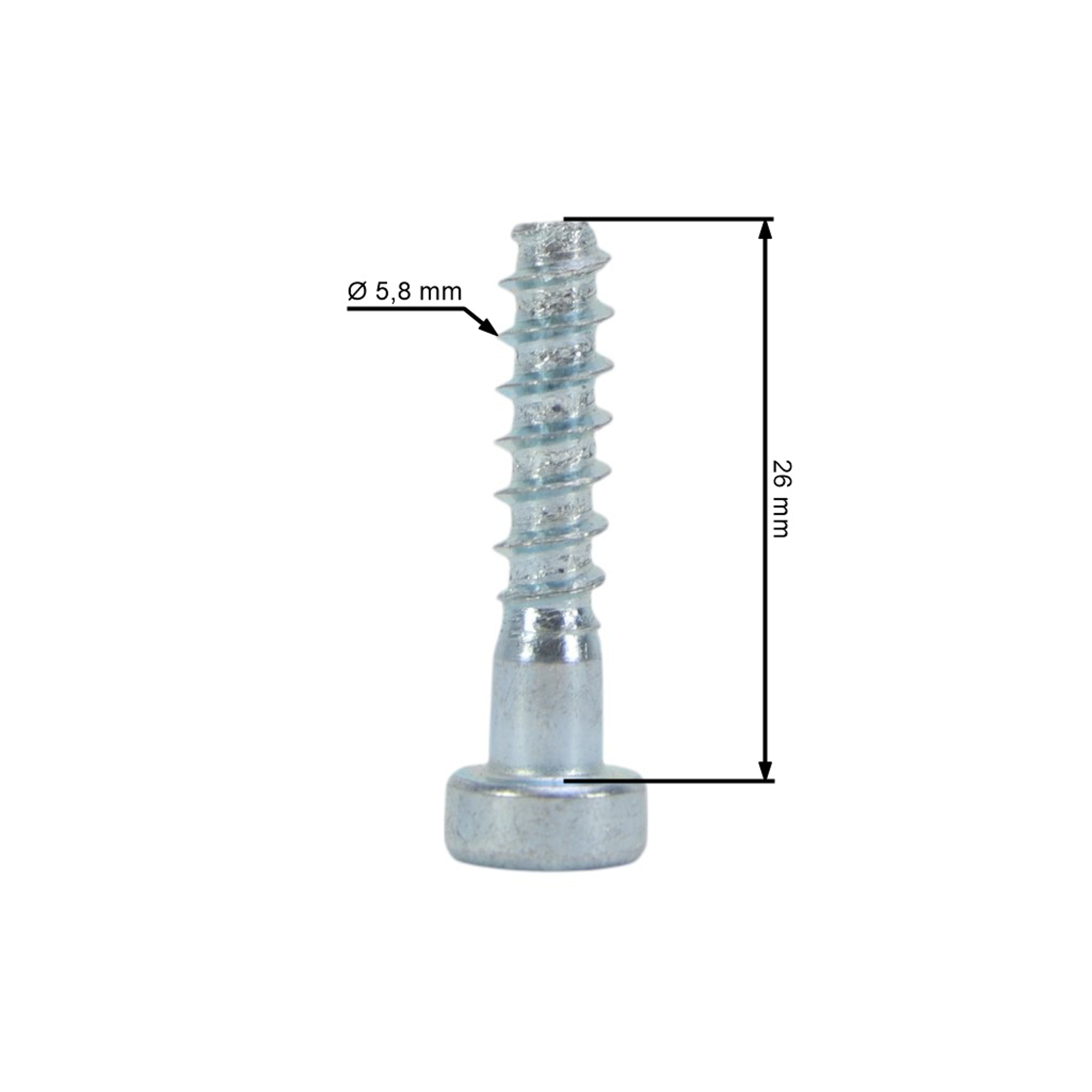 Šroub Stihl IS-P6 x 26.5 (OEM 90744784545)